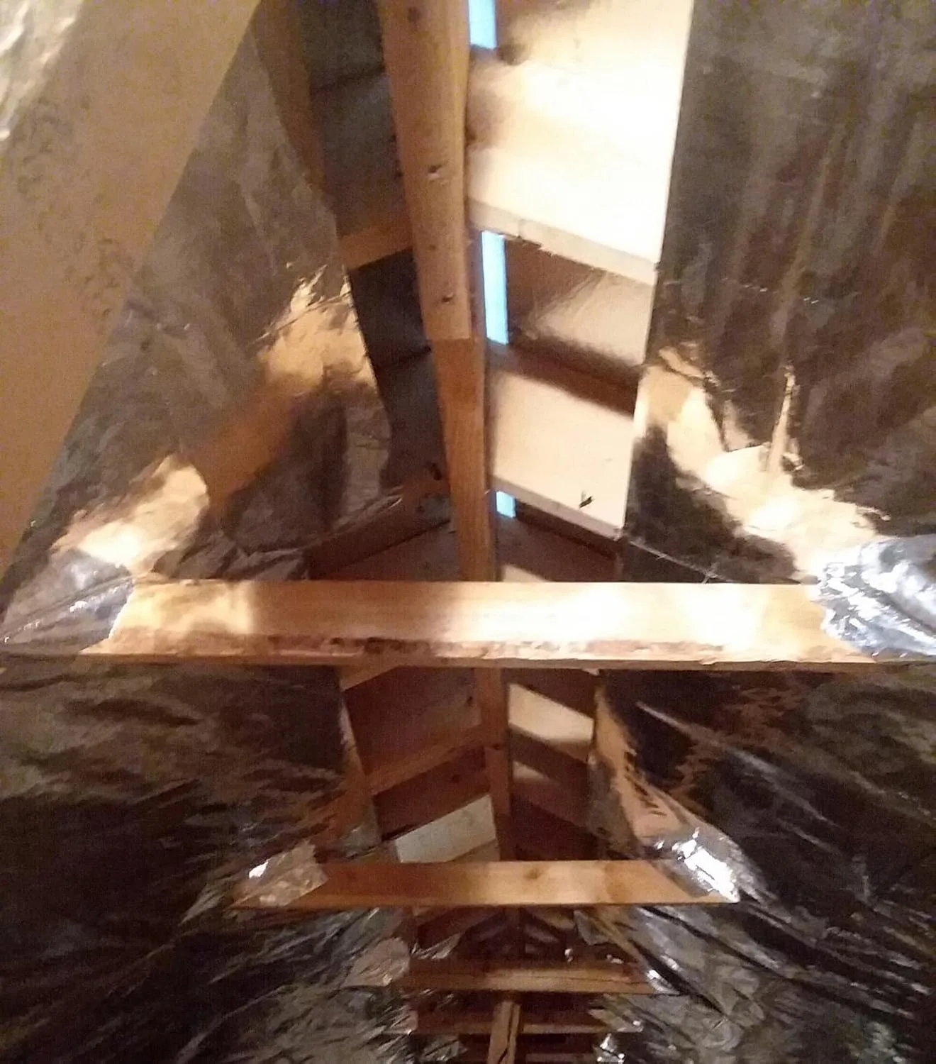 Customer review photo for Do Radiant Barriers Work in Hot Climates? My Attic Test