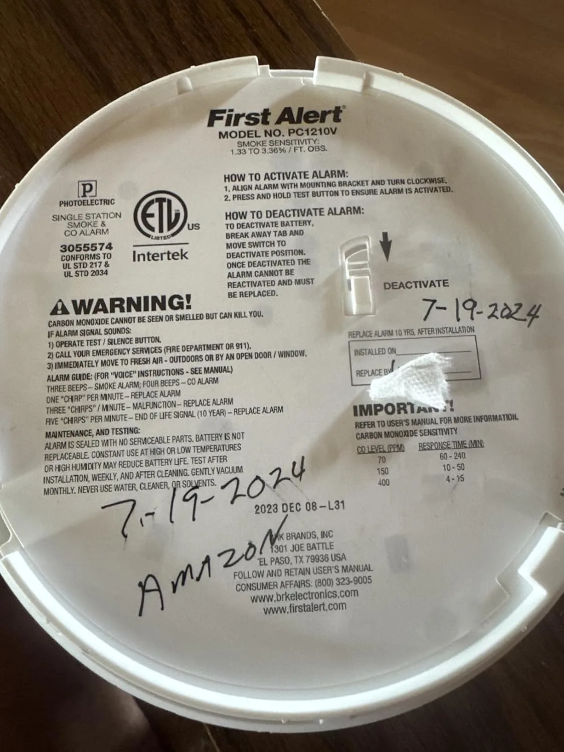 Customer review photo for Is a Combination Smoke and CO Detector Worth It?