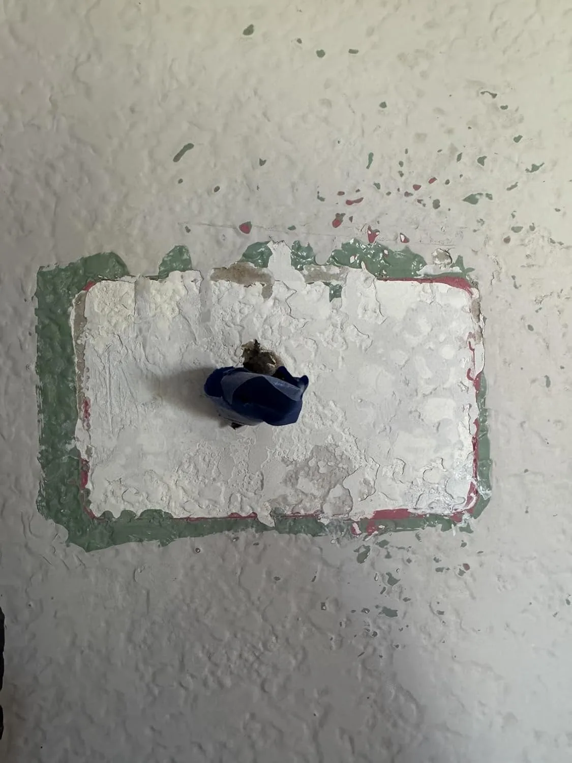 Customer photo showing C wire installation in residential HVAC system wiring