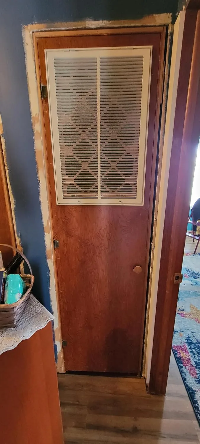 Customer photo of dual return air vents installed in home ceiling